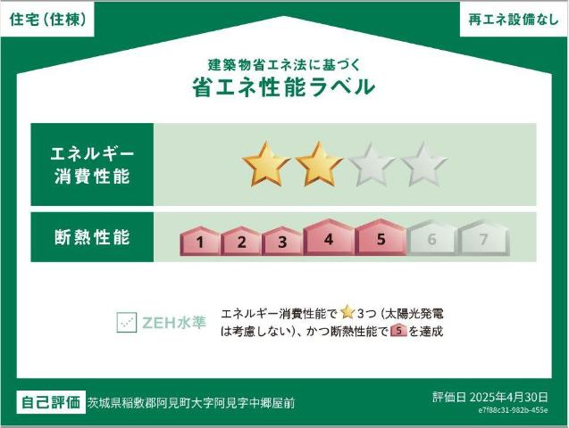 モルガンＤの外観|省エネ性能ラベル
