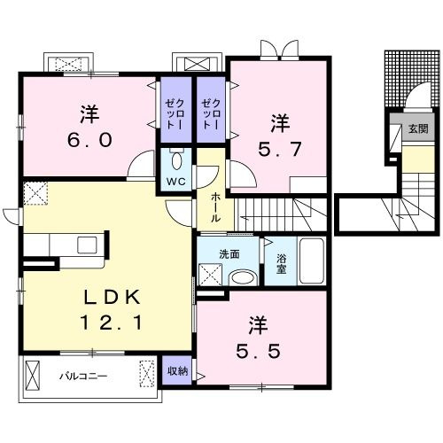 コンフォートヒルの間取り