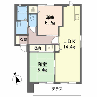 【間取り】 | ハイマットメゾン　Ｄ