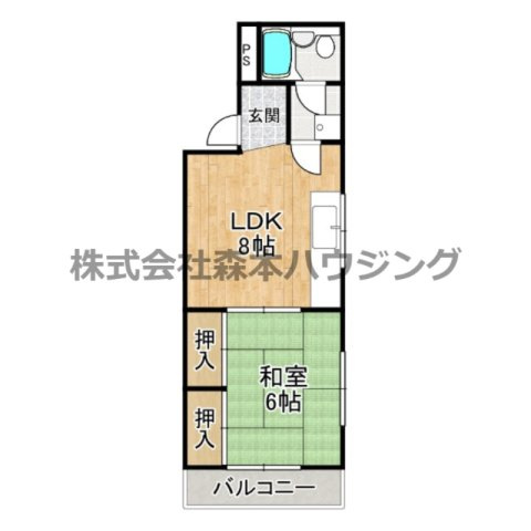 【間取り】 | 　ハイツこはる