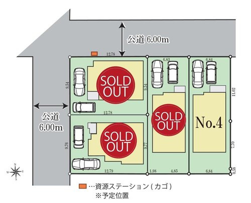 【東大和市仲原４丁目(23期)の区画図