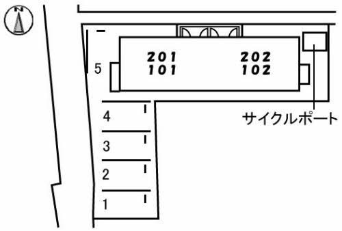 シャーメゾンアリアの区画図