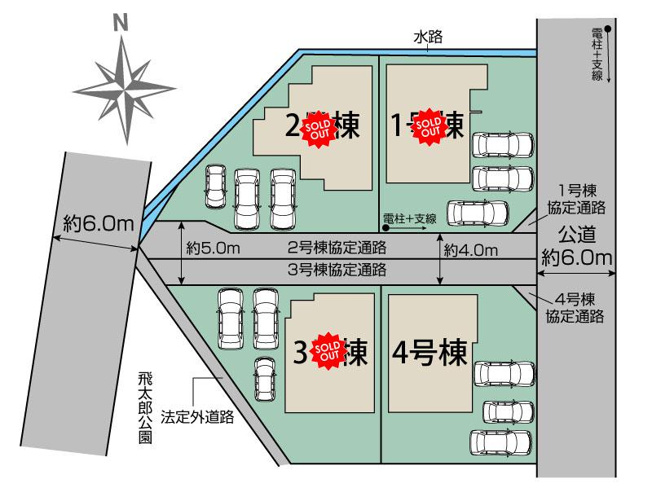 【区画図】 | Blooming　Garden　伊達市篭田 | ★内覧予約でブランド米2kg★