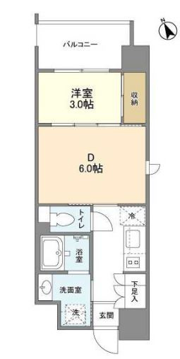 リビオメゾン西天満の間取り