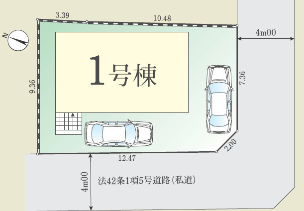 八王子市打越町6期　新築分譲住宅の区画図