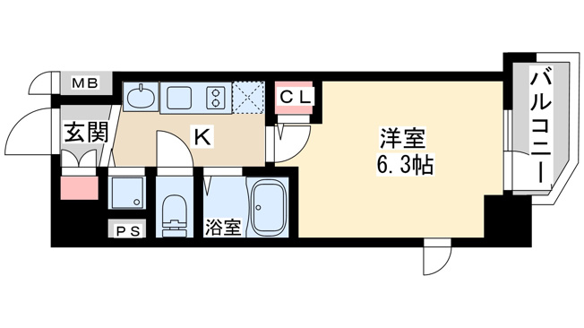 【間取り】 | エスライズ梅田東