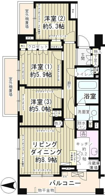 クラッサ成城の間取り
