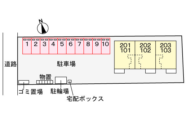 グランシャリオ　プラスの区画図