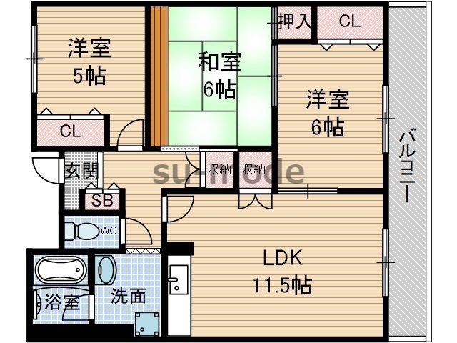 【間取り】 | ドゥエルなかせい