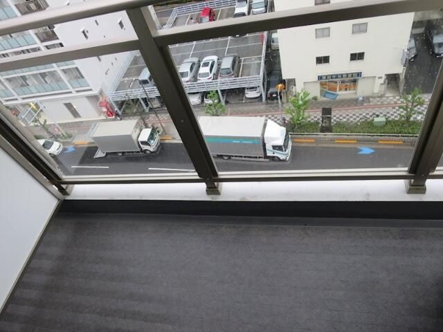 ルクシェール蒲田のバルコニー