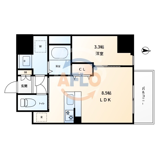 ArtizA京橋WESTの間取り|ArtizA京橋WEST　間取り