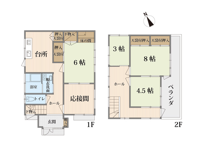 【間取り】 | 朝霞市膝折町5丁目　中古一戸建住宅(ふじみ野店) | ライフスタイルに合わせたリフォームが可能です。