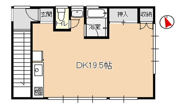 佐渡市鍛冶町≪新城アパート≫の間取り