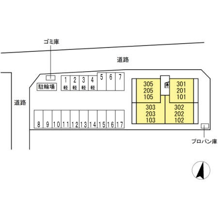 メゾン　ド　フルールの区画図