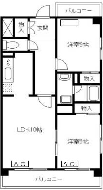 アジュール大森の間取り|間取りです。