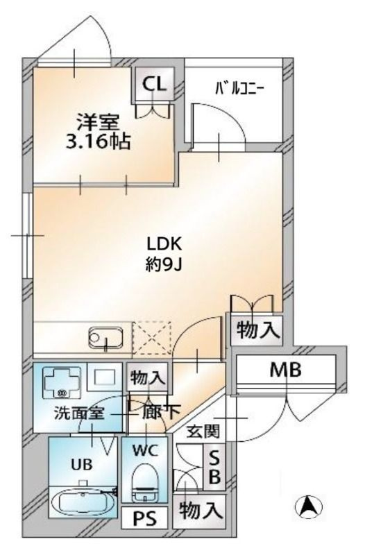 creal墨田eastの間取り