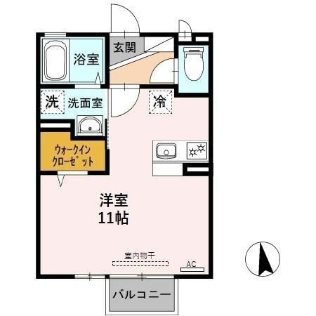 D-room下黒田の間取り