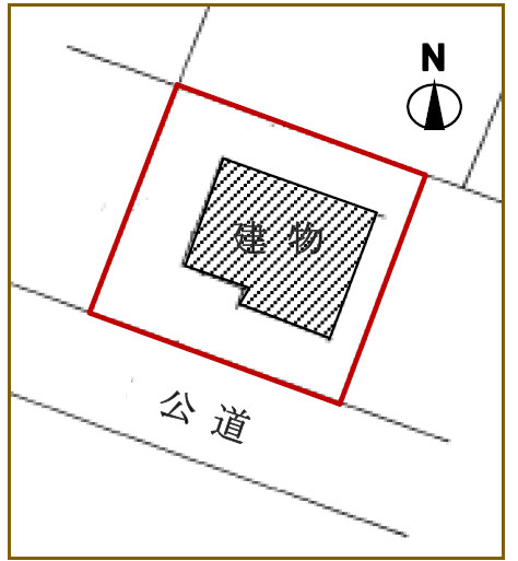 藤岡市本郷　中古1590の区画図