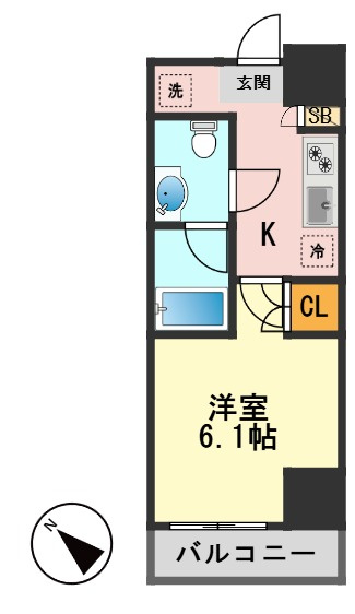 メインステージ新小岩の間取り