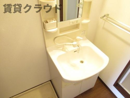 第一ローズハイム　A棟の洗面所|広い洗面スペース