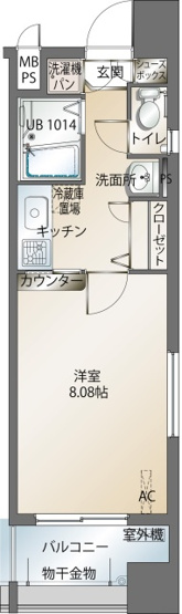 【間取り】 | エンクレスト天神東Ⅱ