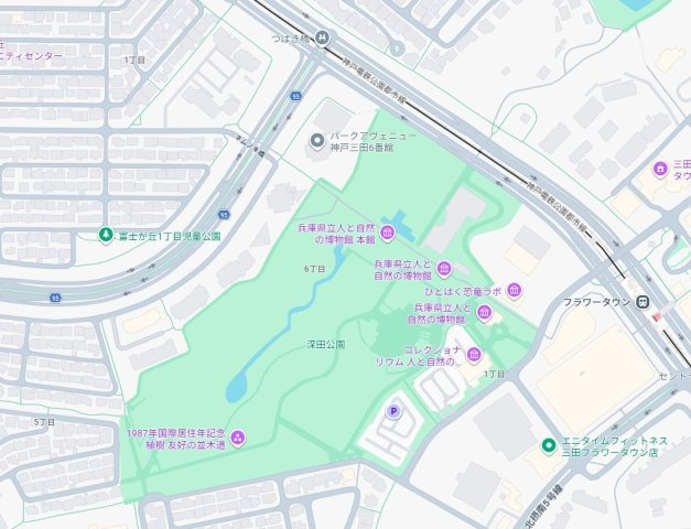 パーク・アヴェニュー神戸三田5番館の地図
