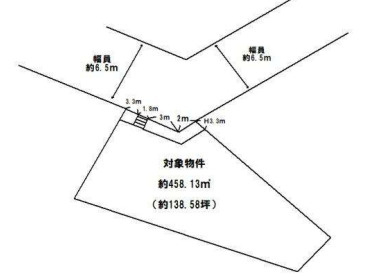 姫路市北新在家２丁目の売地の土地図