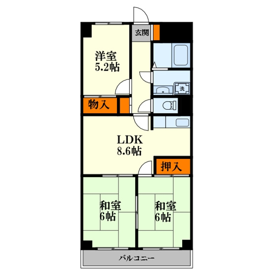 【間取り】 | エルヴェ淀川