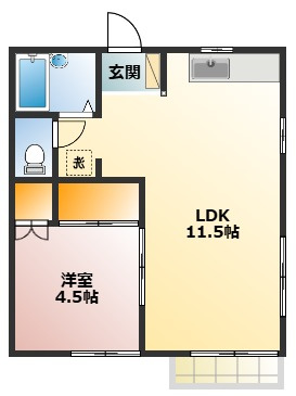 【間取り】 | ファミール7 | 広々とした1LDK！