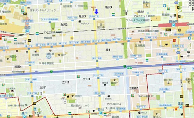 ルミエール北斎の地図