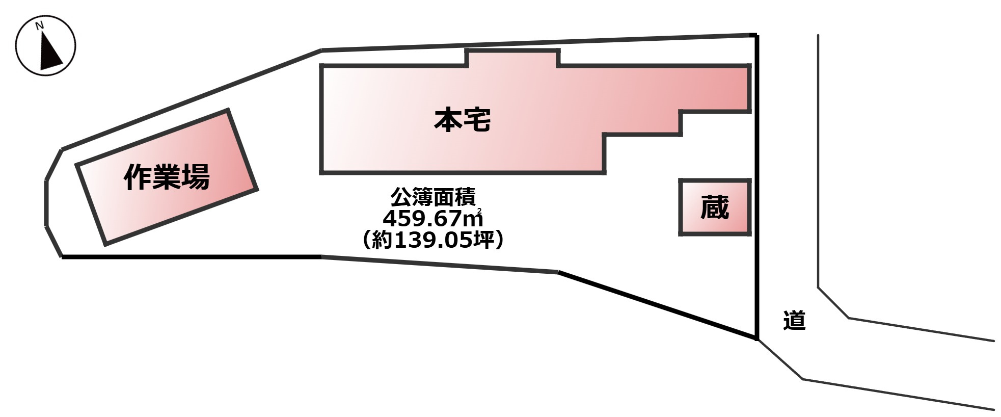 高島市高島中古戸建の区画図