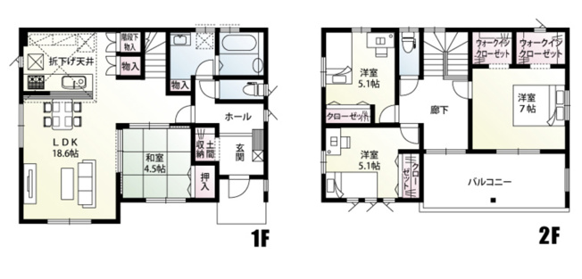 【間取り】 | 鴻巣市宮地5丁目　新築戸建　全3棟　2号棟