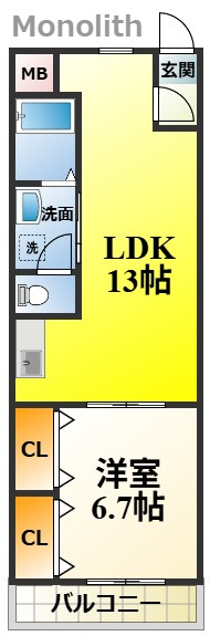 グランディール宮ノ池の間取り