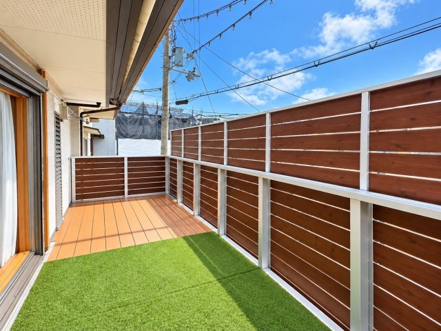 太秦馬塚町のバルコニー