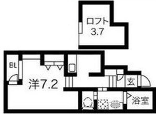 あんしん+宮川町08-3006の間取り