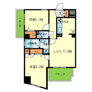 シー・クリサンス神戸の間取り