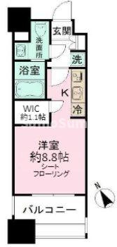パークアクシス福岡県庁前の間取り