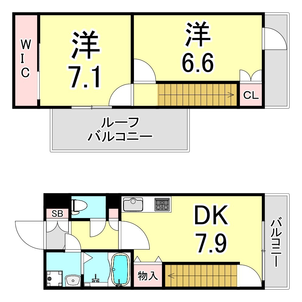 レジディア甲東園の間取り