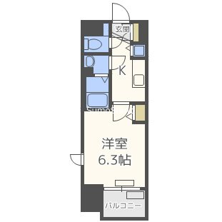 プレサンス松屋町ファステの間取り