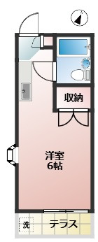 ドミールヒサカ　駅近　女性限定　LUUP有　敷金礼金0の間取り
