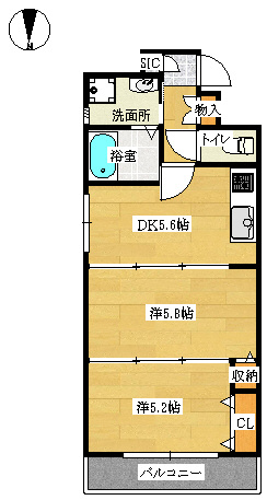 ロイヤルヒルⅠの間取り