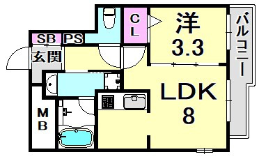 PINO甲東園の間取り