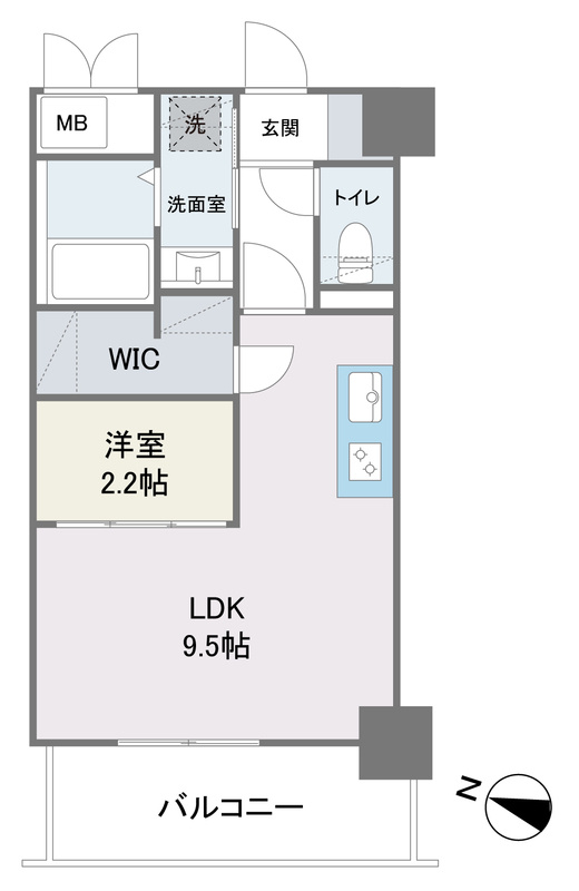アビターレ春吉の間取り