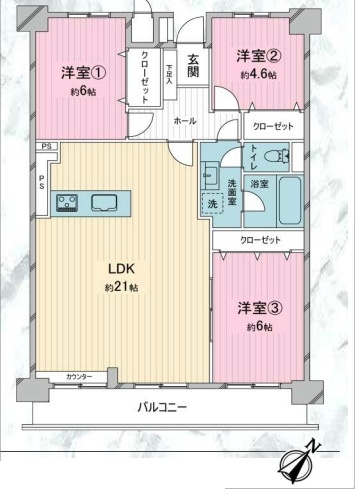 【間取り】の画像