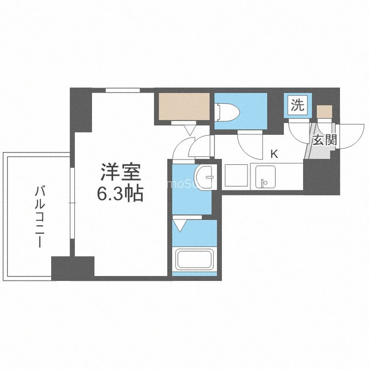 エスリード松屋町グレイスの間取り