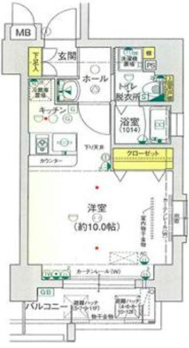 ディナスティ堺筋本町の間取り