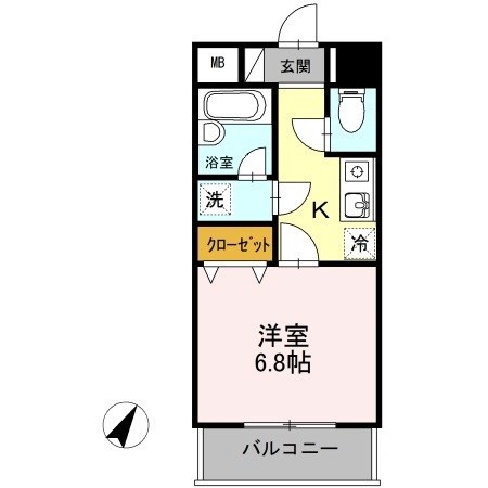 リージェント大橋の間取り