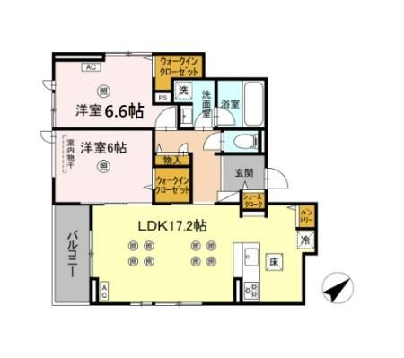 D-residence室見の間取り