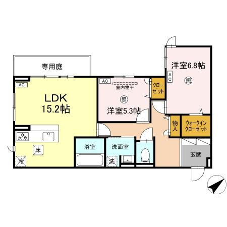 D-ROOMプラーナの間取り