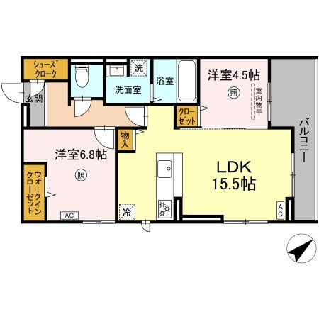 D-ROOMプラーナの間取り